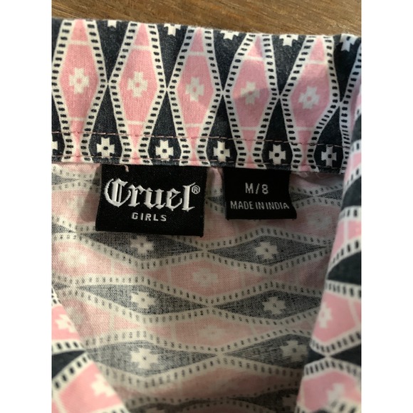 2 Cruel Girl Ranch Western Rodeo Rhinestone Snap Button Riding Shirts-8M - Picture 10 of 10